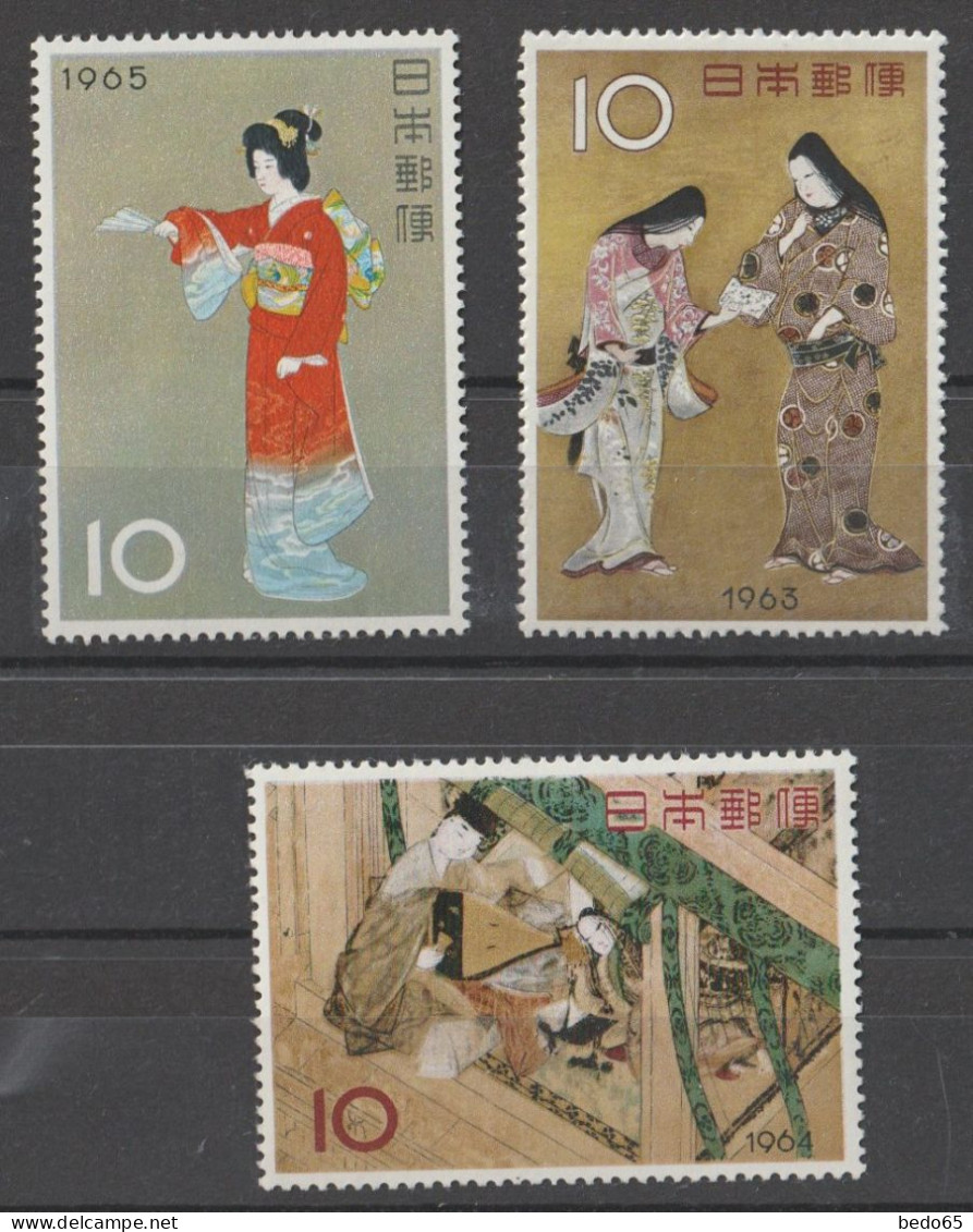 SEMAINE PHILATELIQUE 1963/64/65 N° 737/70/98 DU JAPON NEUF**  / Hingeless / MNH - Nuevos