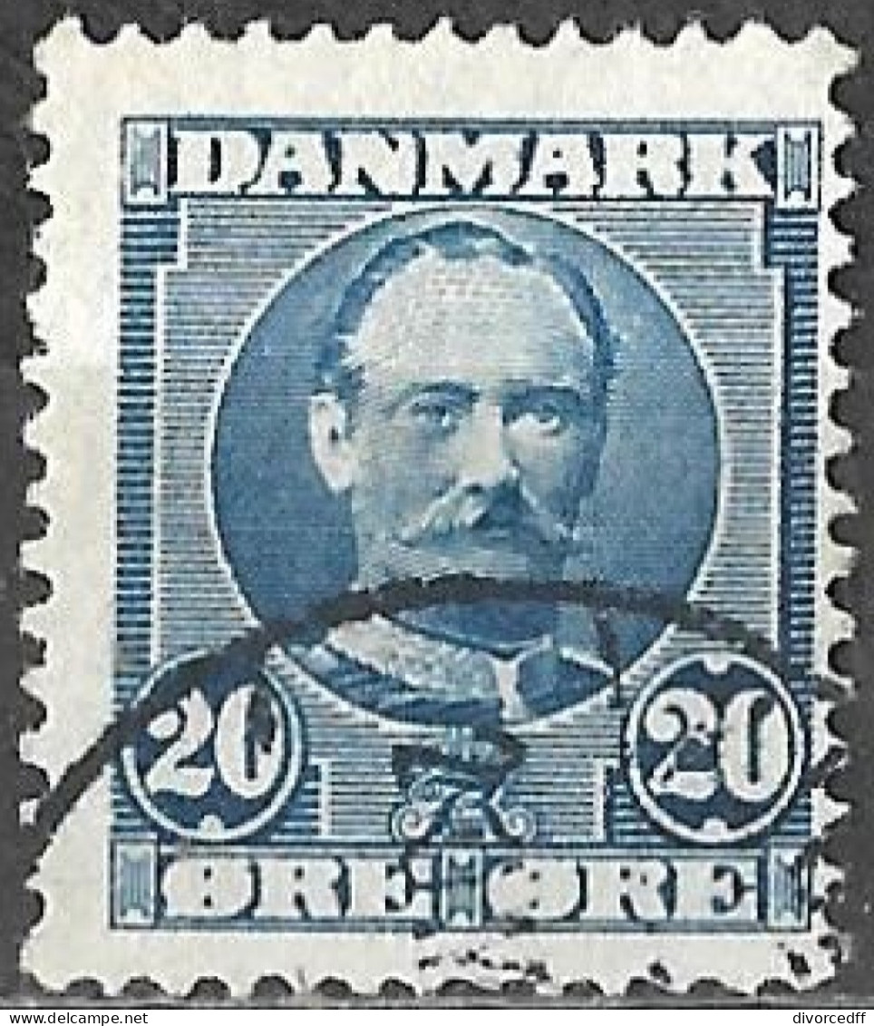 Denmark 1907 Used Stamp King Frederik VIII 20 Ore [WLT272] - Oblitérés