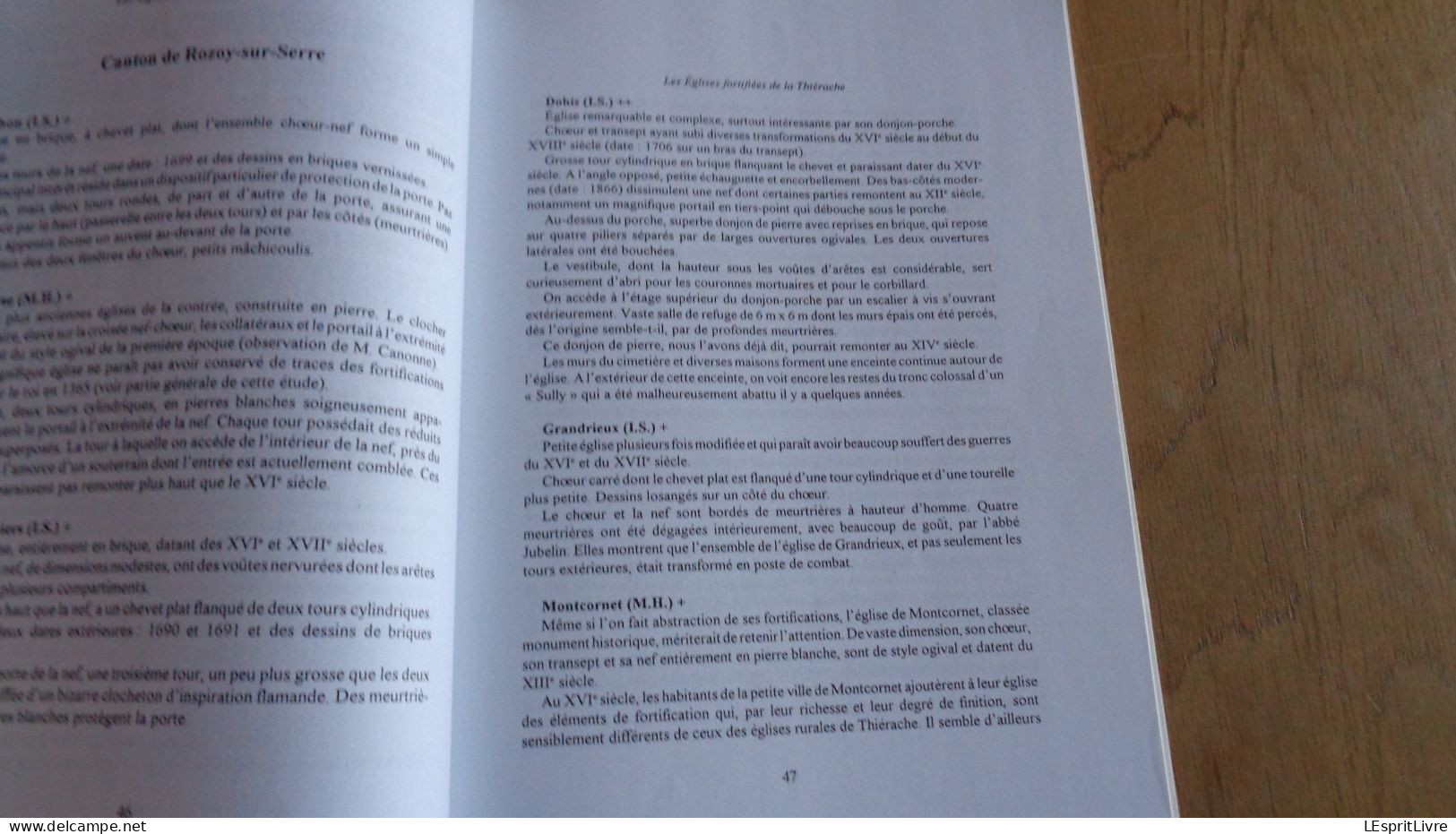 LES EGLISES FORTIFIEES DE LA THIERACHE Poujol Régionalisme Vervins Hirson La Capelle Marle Nouvion Rozoy Guise Aubenton