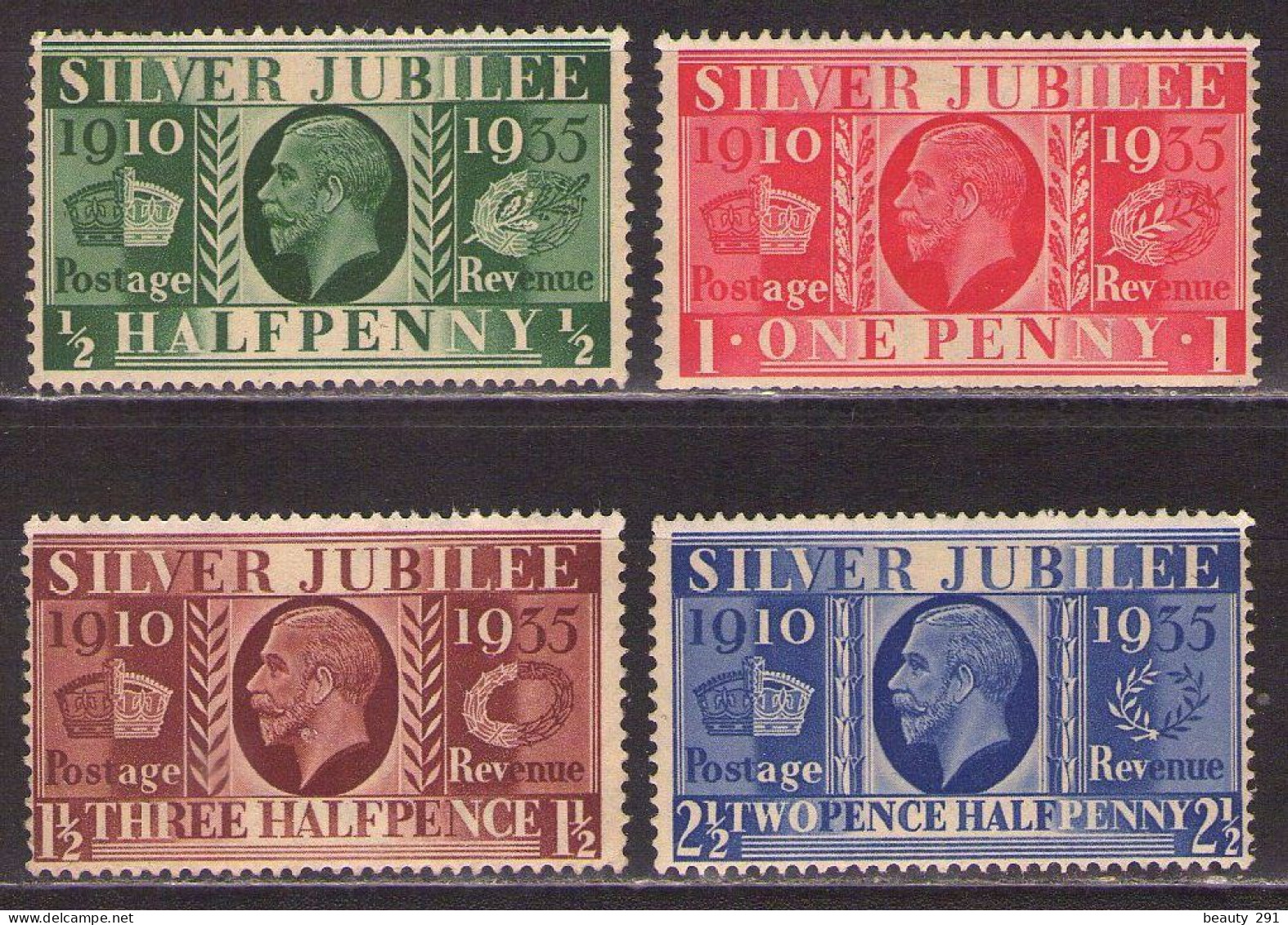 Great Britain 1935 George V - Silver Jubilee - MNH**,MLH* - Neufs