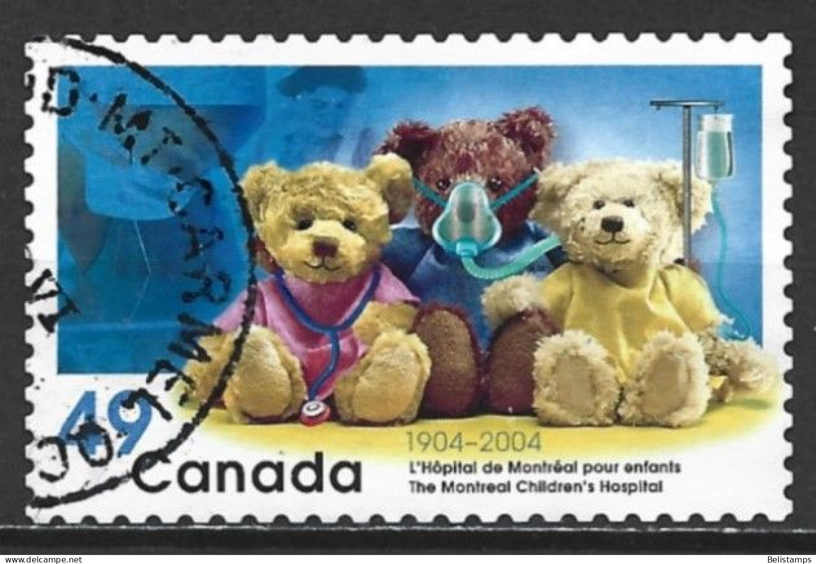 Canada 2004. Scott #2035 (U) Montreal Children's Hospital, Cent  *Complete Issue* - Oblitérés