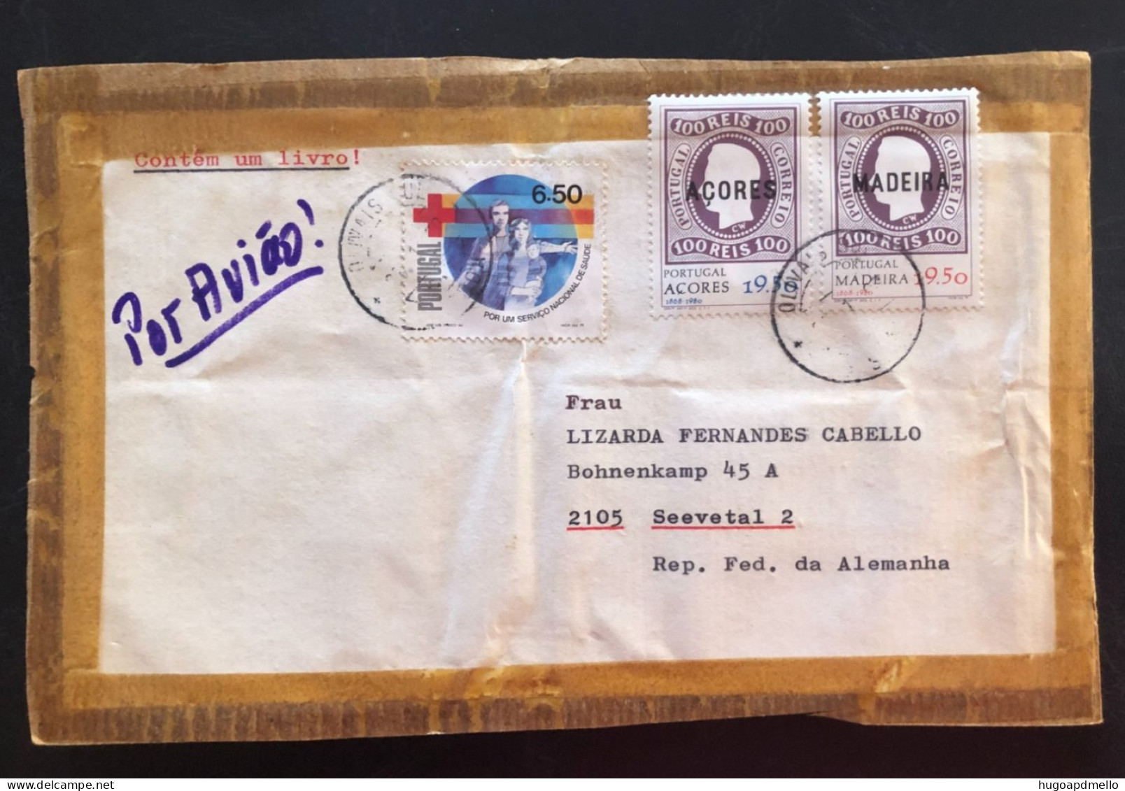 PORTUGAL, Circulated Cover To Germany (Seevetal), « Postal History », Azores, Madeira, « Health », 1980 (?) - Lettres & Documents