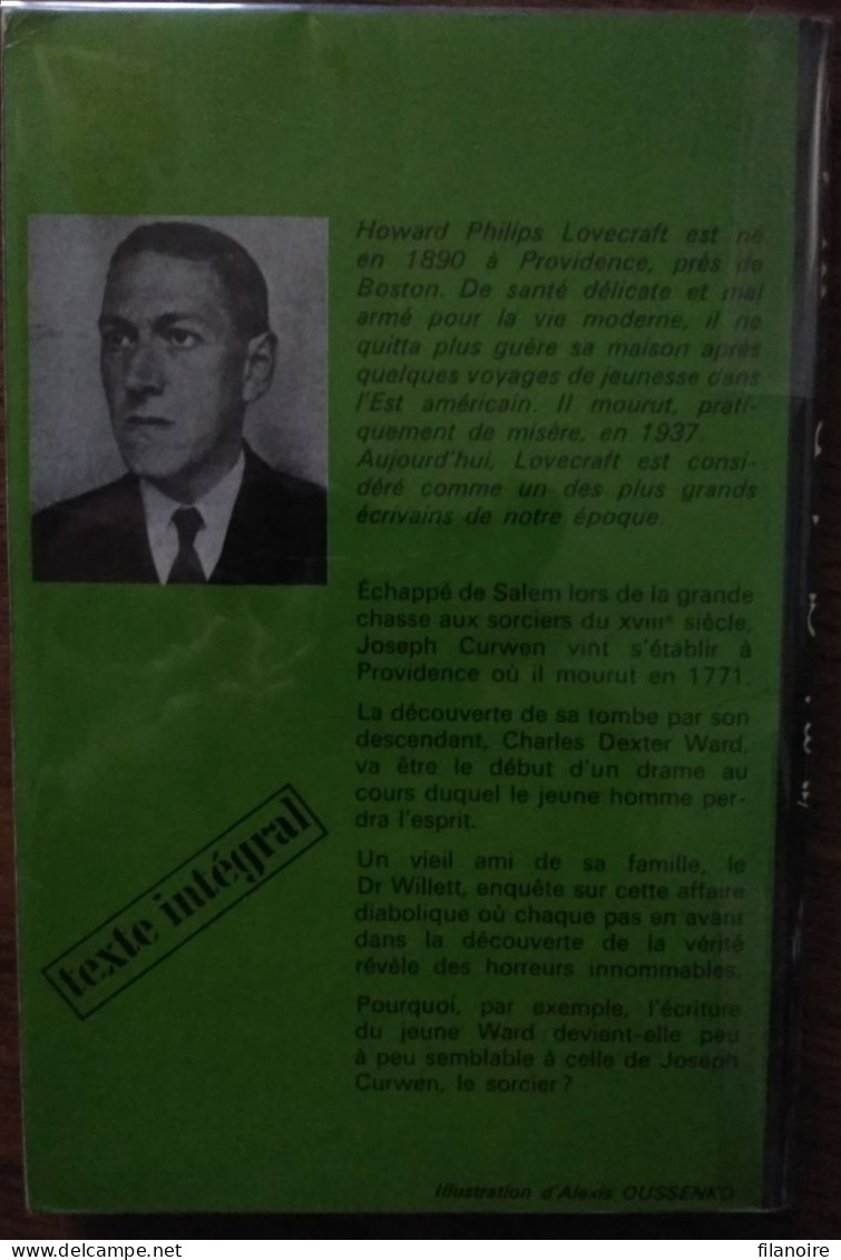 H. P. LOVECRAFT L’Affaire Charles Dexter Ward (J’Ai Lu, 1975) - J'ai Lu