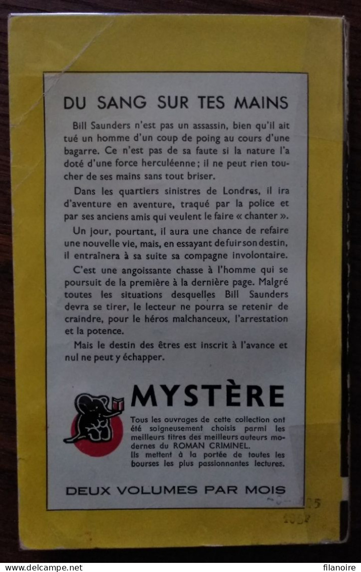 Gerard BUTLER Du Sang Sur Les Mains (Un Mystère N°4, 1950) - Presses De La Cité