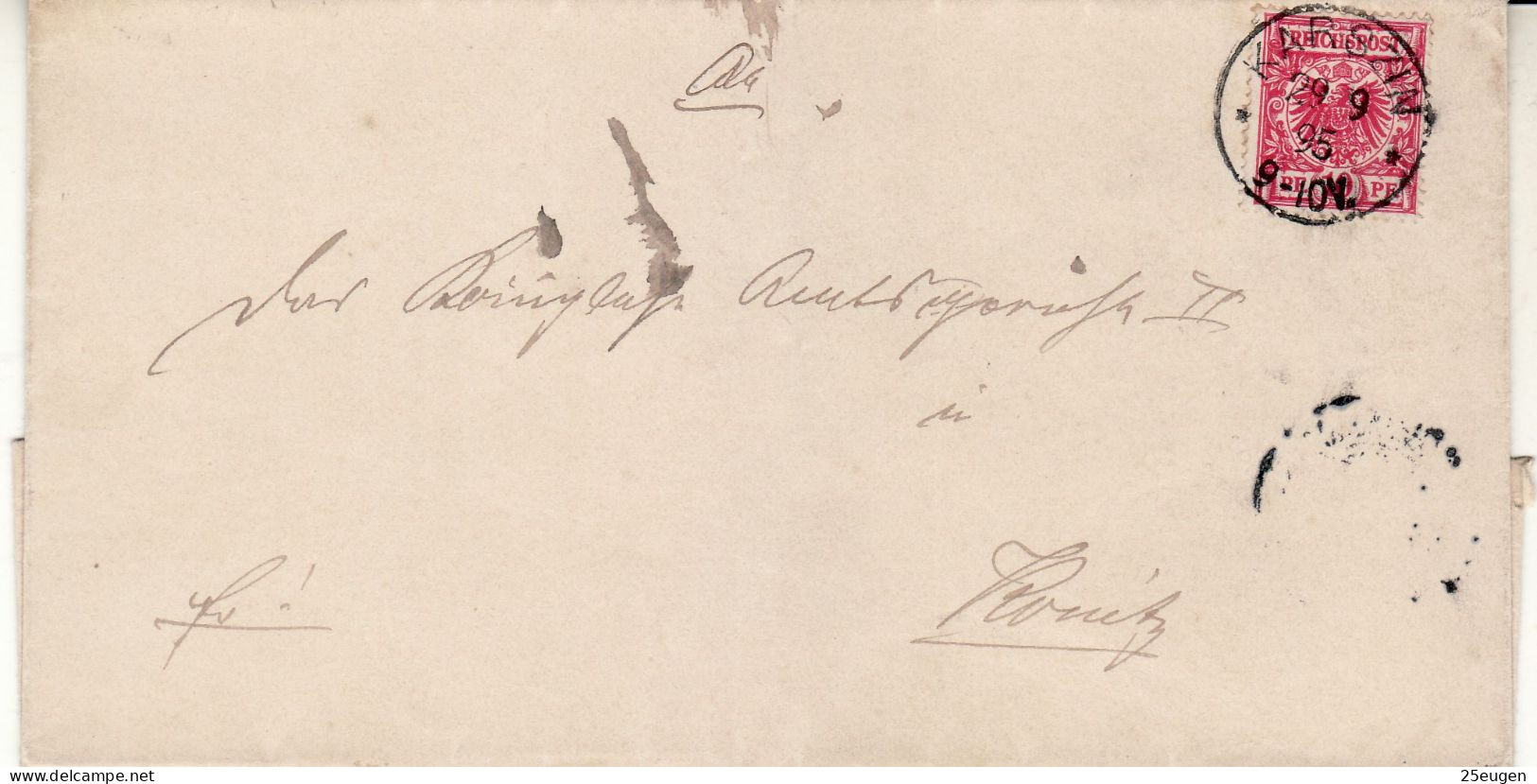 POLAND / GERMAN ANNEXATION 1895  LETTER  SENT FROM KARSIN TO CHOJNICE /KONITZ/ - Lettres & Documents