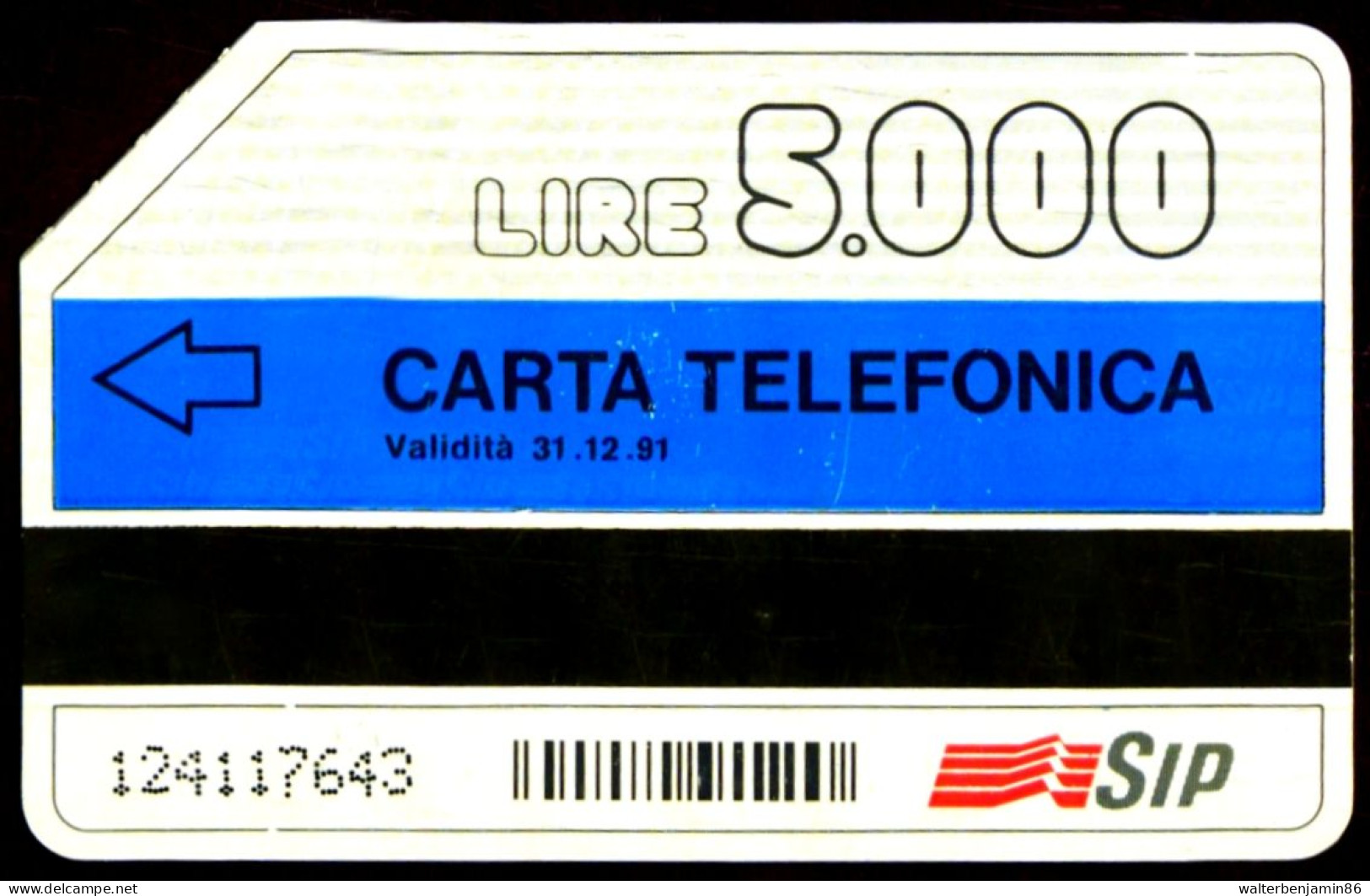 G 32 C&C 1131 SCHEDA TELEFONICA USATA FASCE ORARIE 31.12.91 5.000 L. PIK 2^ A QUAL. - Publiques Ordinaires