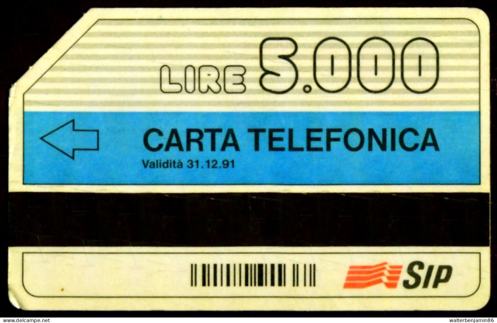 G 36 C&C 1135 SCHEDA TELEFONICA USATA FASCE ORARIE 5.000 L. MAN 31.12.91 DISCRETA QUALITA' - Öff. Diverse TK