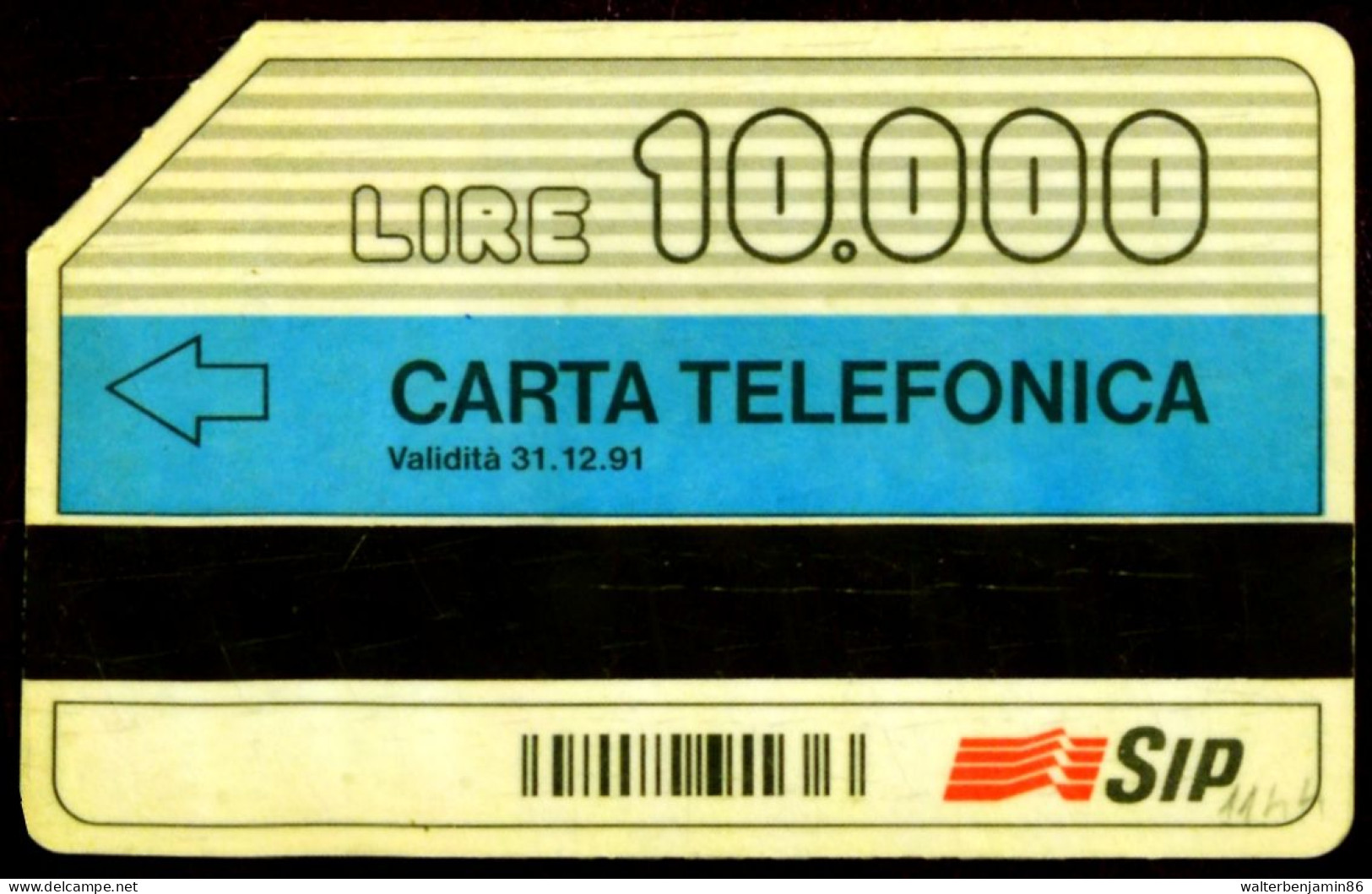 G 37 C&C 1136 SCHEDA TELEFONICA USATA FASCE ORARIE 10.000 L. MAN 31.12.91 DISCRETA QUALITA' - Öff. Diverse TK