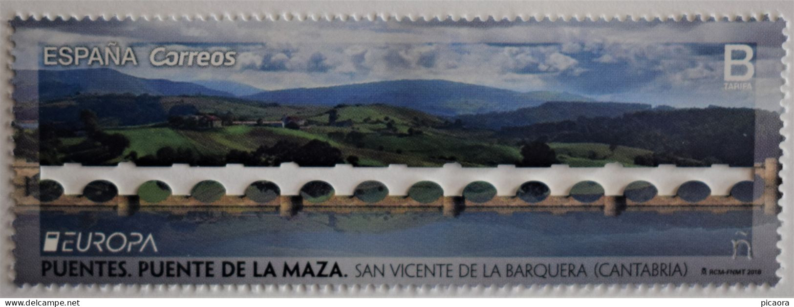 España Spain EUROPA CEPT 2018 Puentes Mi 5252 Yv 4957 Edi 5226 Nuevo New MNH *8 - 2018