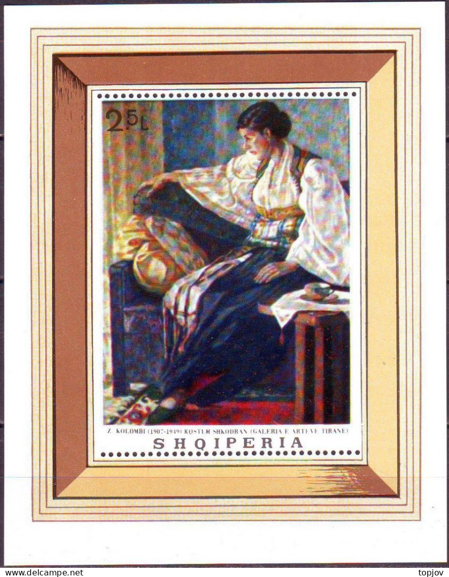 ALBANIA -PAINTING  COLOMBI - **MNH - 1968 - Engravings