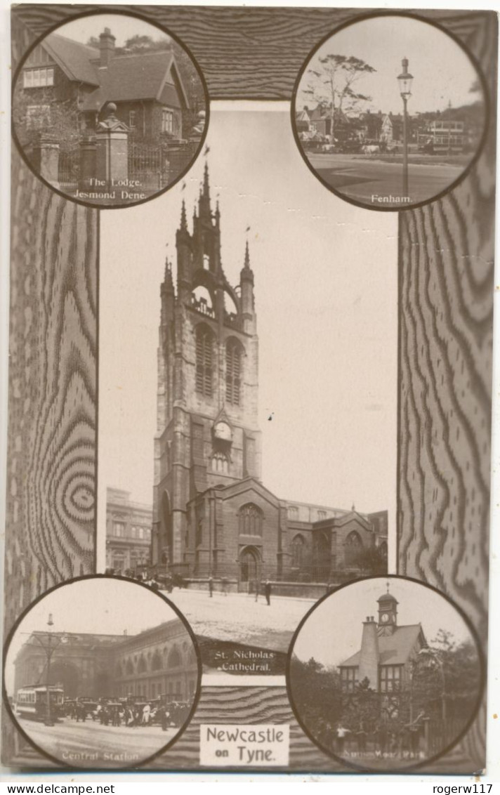 Newcastle On Tyne, Showing St. Nicholas Cathedral & 4 Small Pictures - Newcastle-upon-Tyne