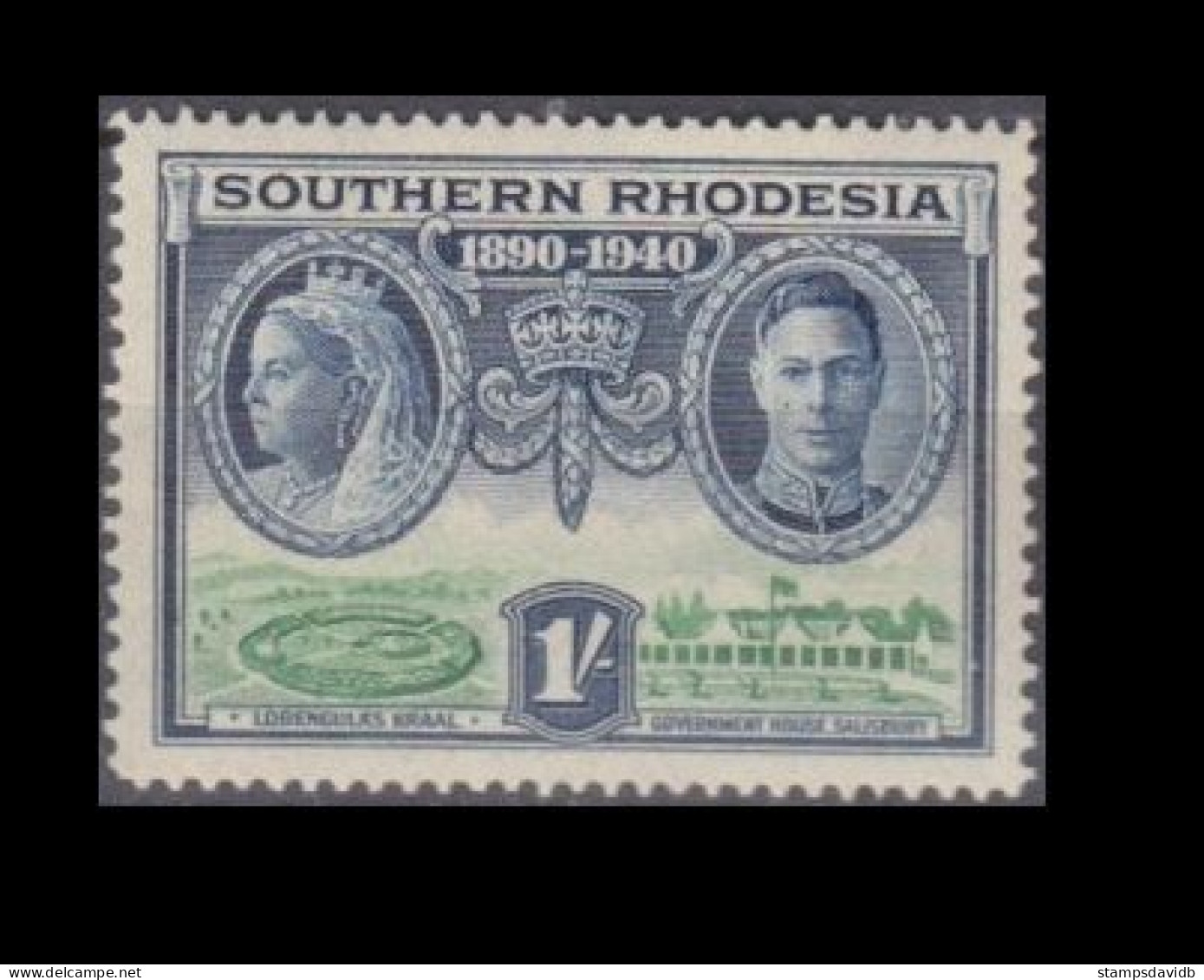 1940 Southern Rhodesia 62 MLH Queen Victoria, King George VI - Southern Rhodesia (...-1964)