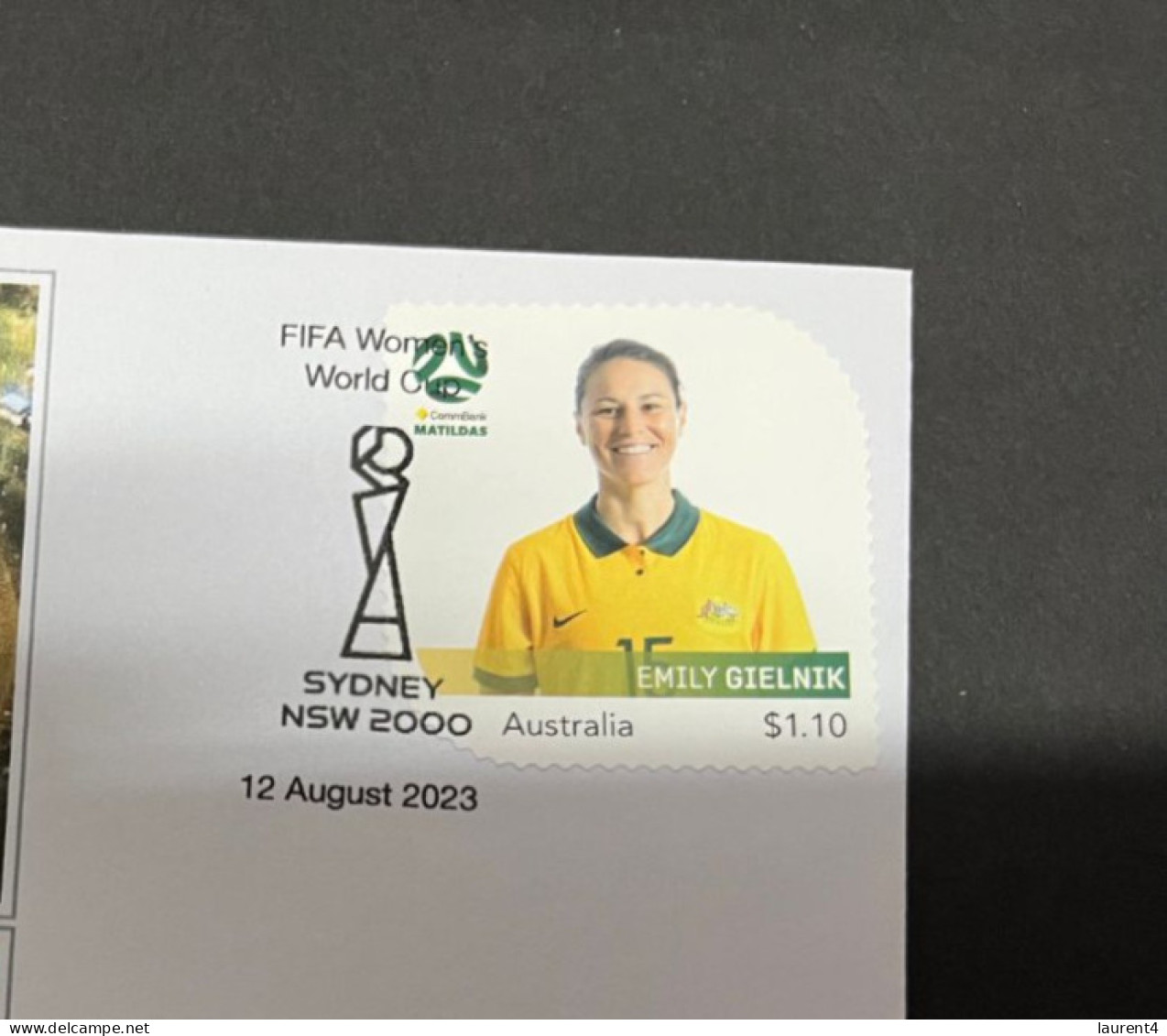 13-8-2023 (2 T 21) FIFA Women's Football World Cup Match 60 ($1.10 Football Stamp) England (2) V Colombia (1) - Autres & Non Classés