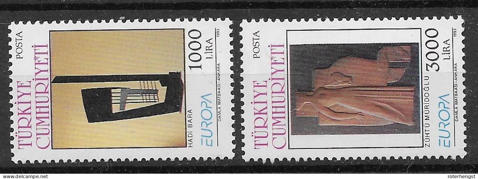 Turkey 1993 Europa Cept Mnh ** - Unused Stamps