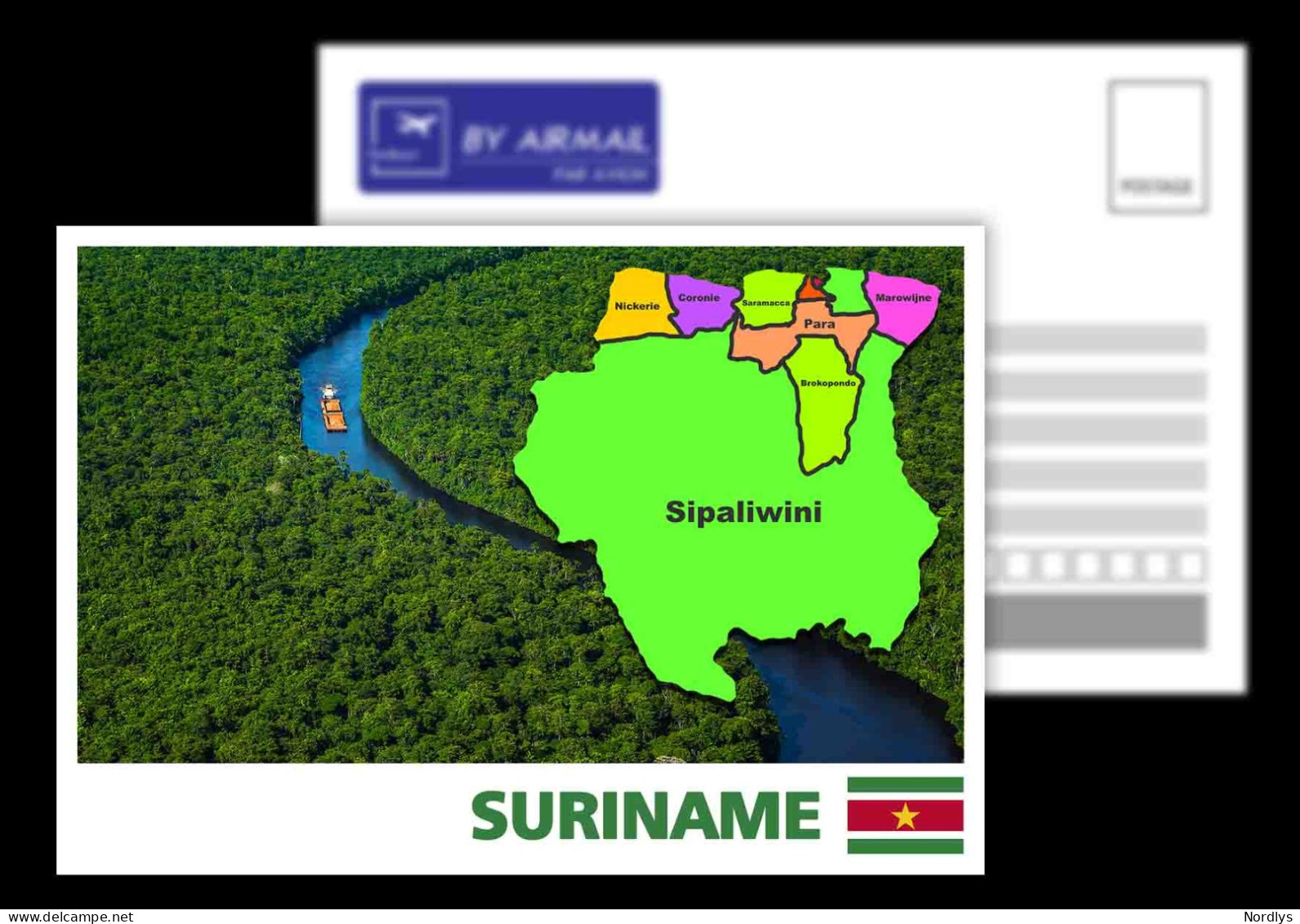 Suriname / Postcard / View Card / Map Card - Surinam