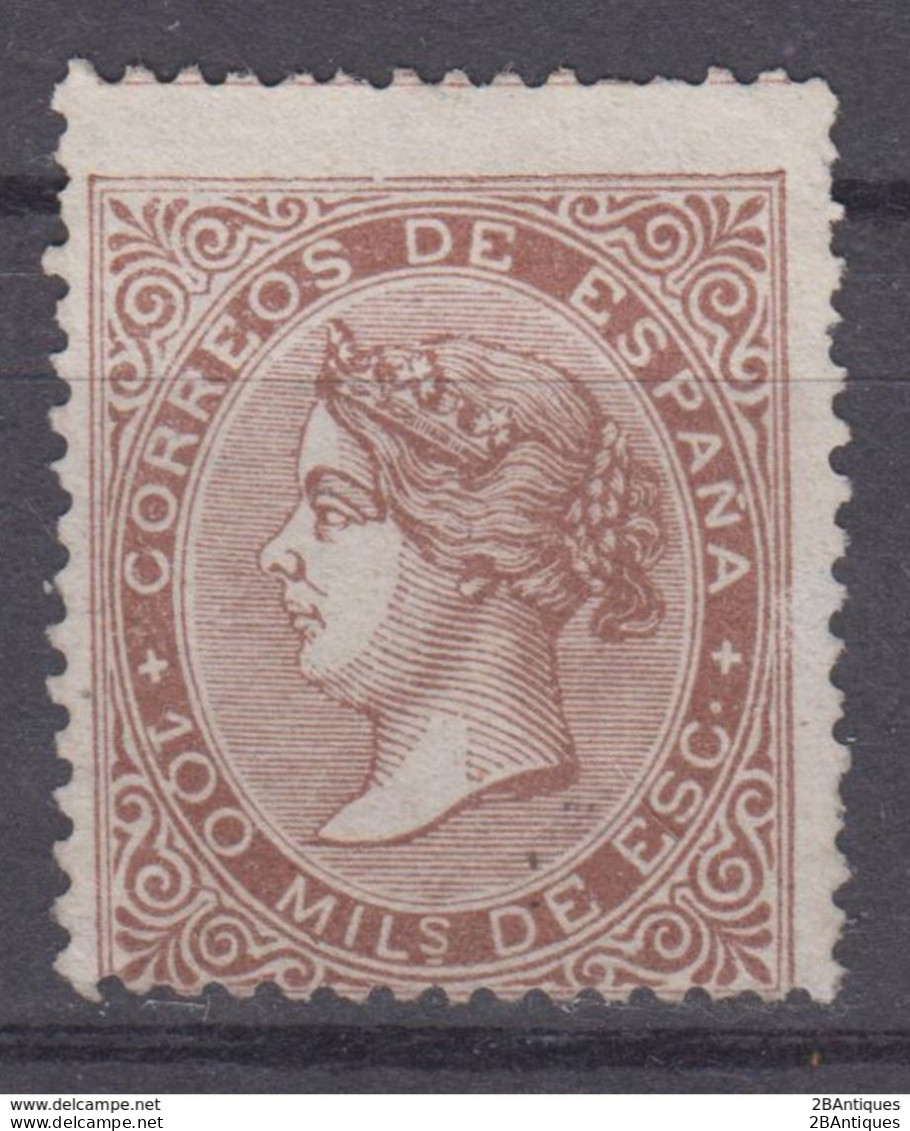 SPAIN 1868 - Queen Isabella II Mint No Gum - Neufs