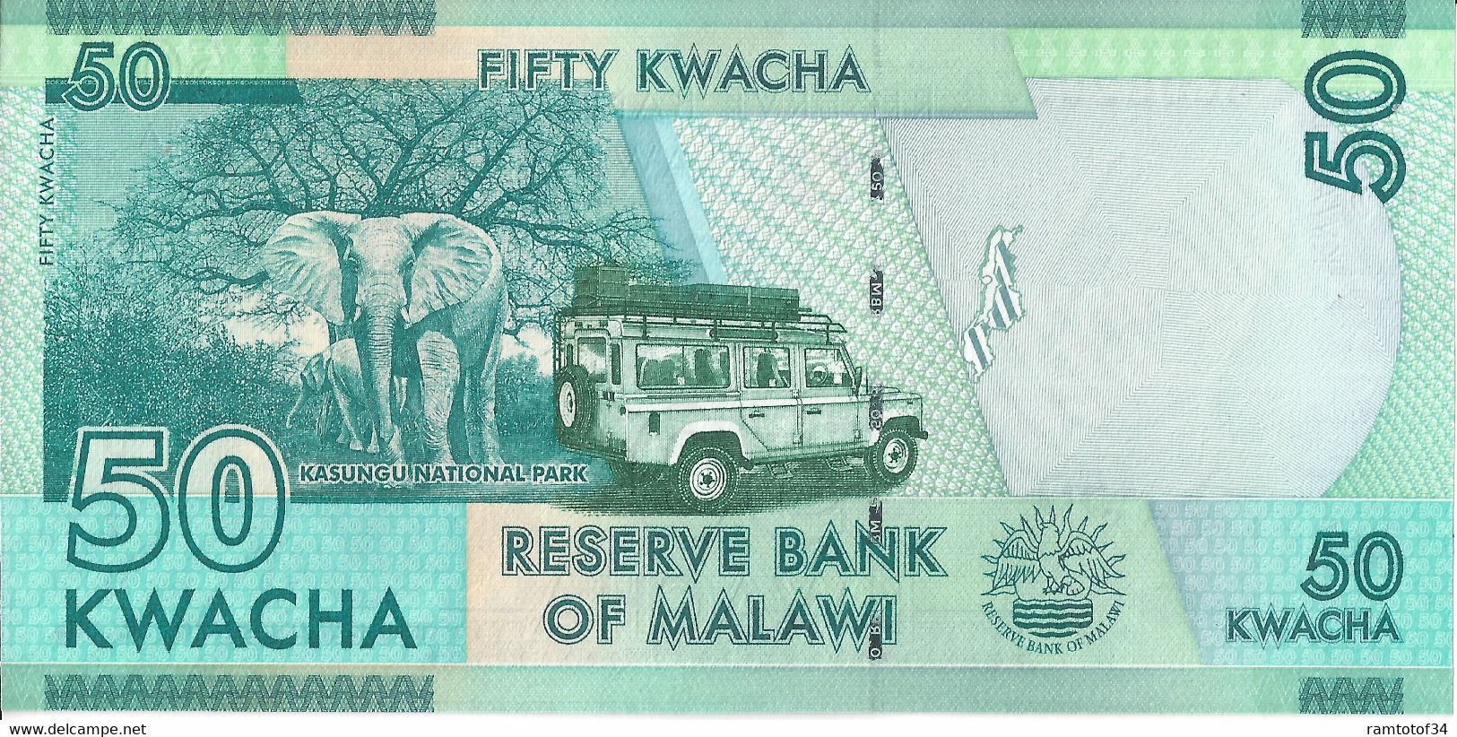 MALAWI - 50 Kwacha 2017 UNC - Malawi