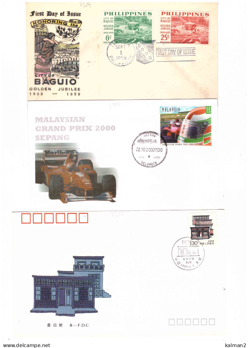 NEPAL-FILIPPINE-MALAYSIA-CHINA  /  6  FDC - Népal