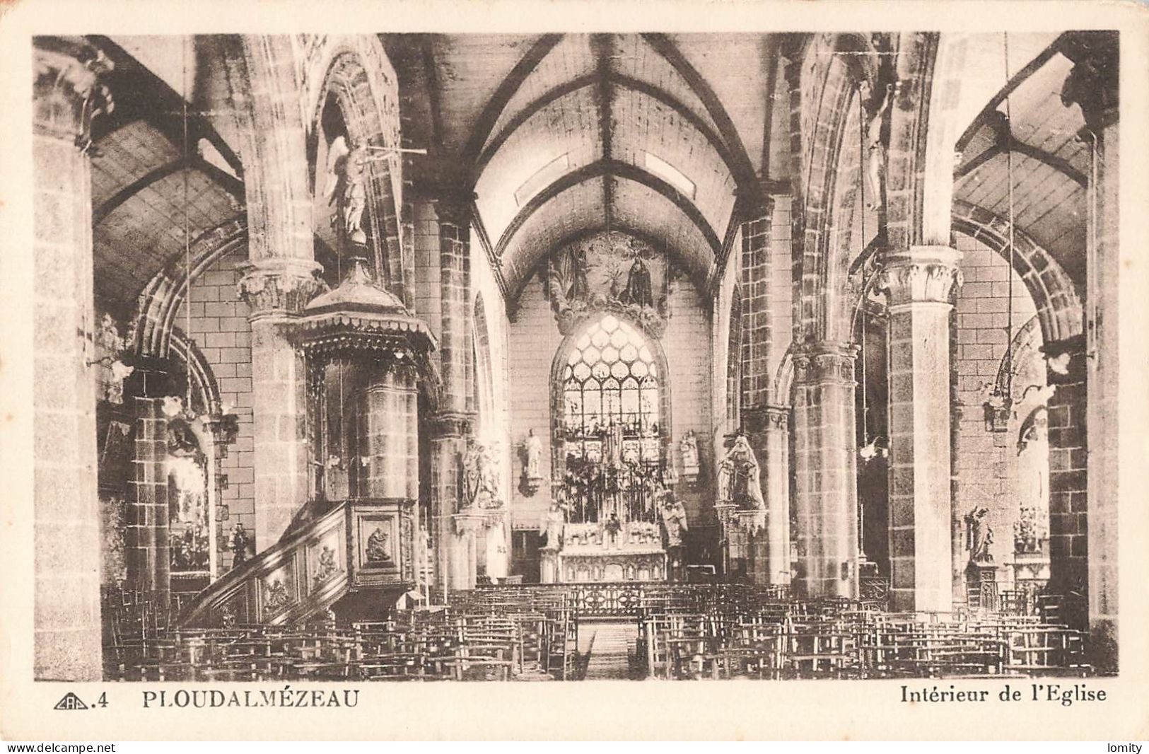 29 Ploudalmezeau Intérieur De L' église  CPA - Ploudalmézeau