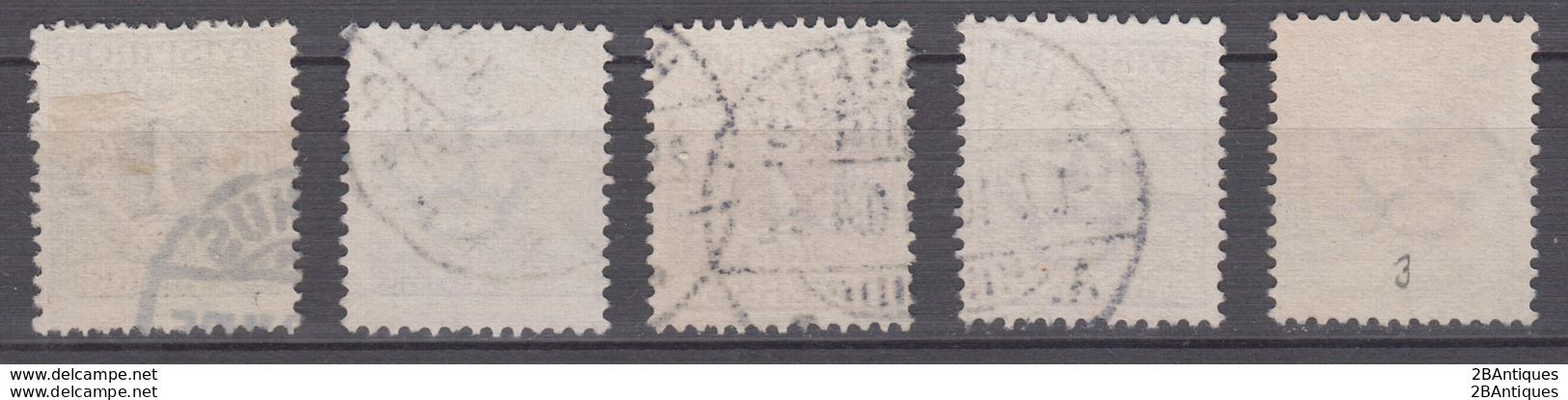 DENMARK 1907 - AVISPORTO Newspaper Stamps - Strafport