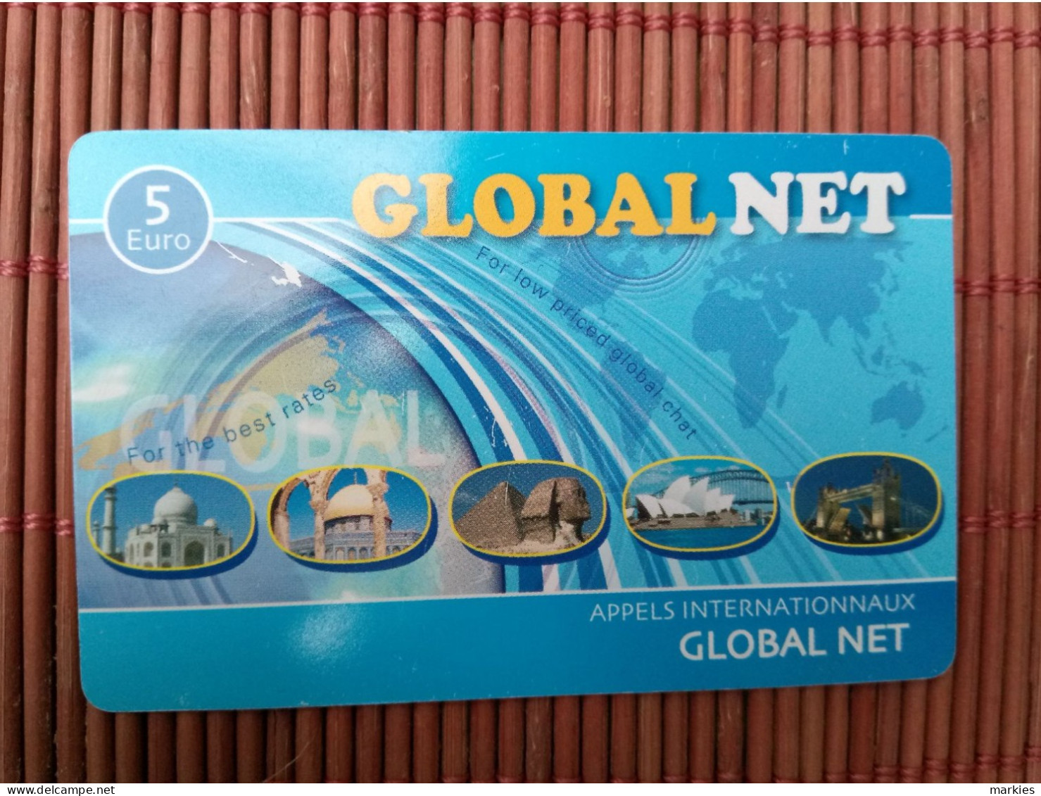 Prepaidcard Global Net (Mint,Neuve) 2 Photos Rare - Cartes GSM, Recharges & Prépayées