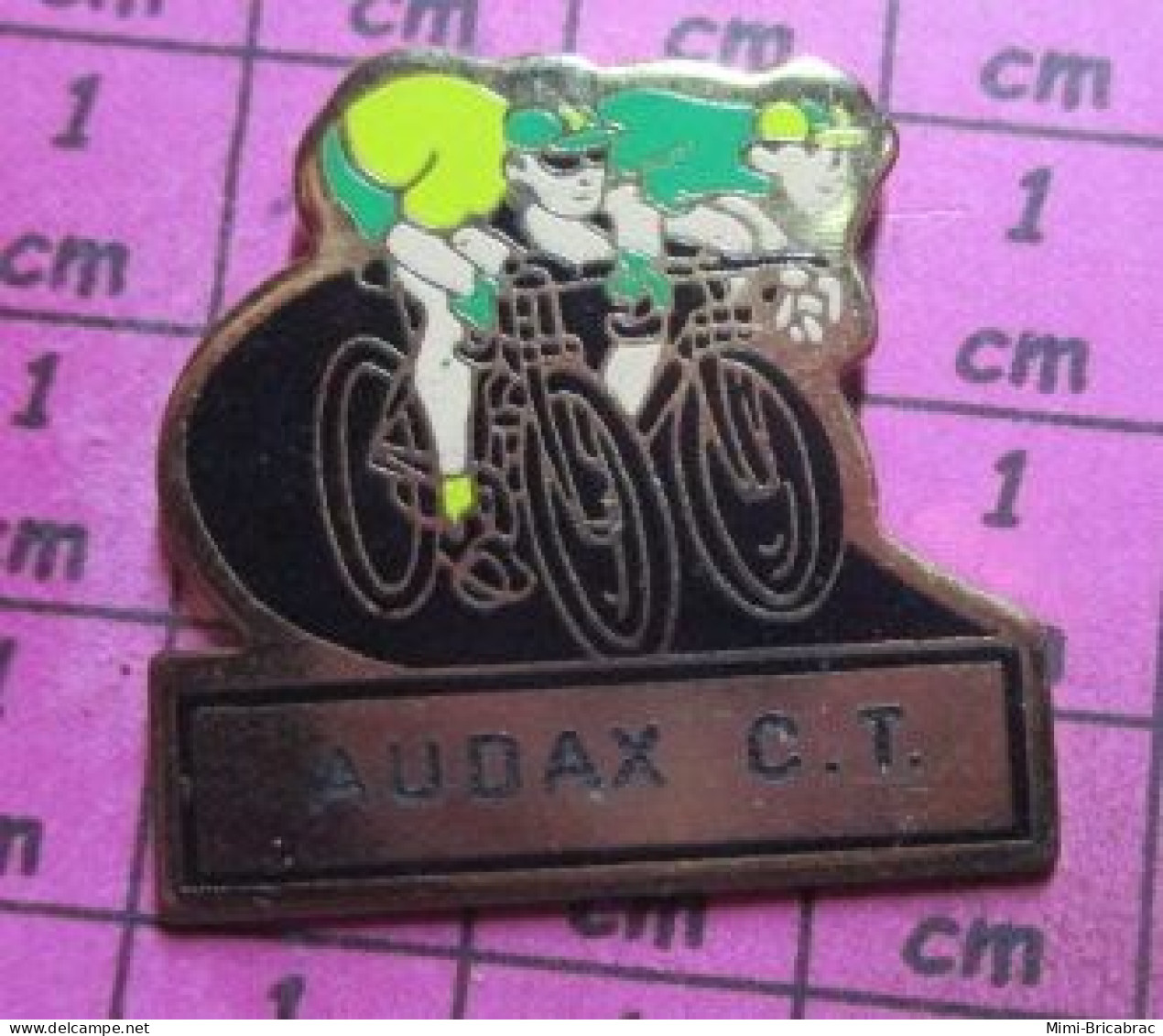 912A Pin's Pins / Beau Et Rare / SPORTS / CYCLISME VELO CLUB AUDAX CT CYCLO-TOURISME - Fechten