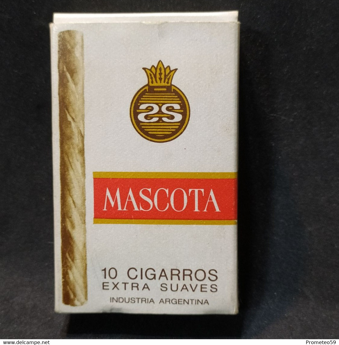 Caja 10 Cigarros Mascota Extra Suaves – Origen: Argentina - Schnupftabakdosen (leer)