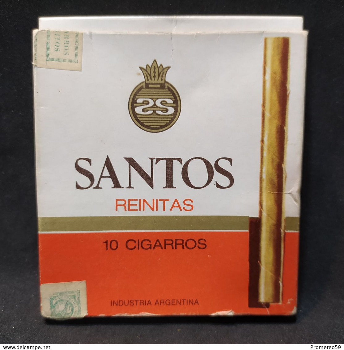 Caja 10 Cigarros Santos Reinitas – Origen: Argentina - Tabaksdozen (leeg)