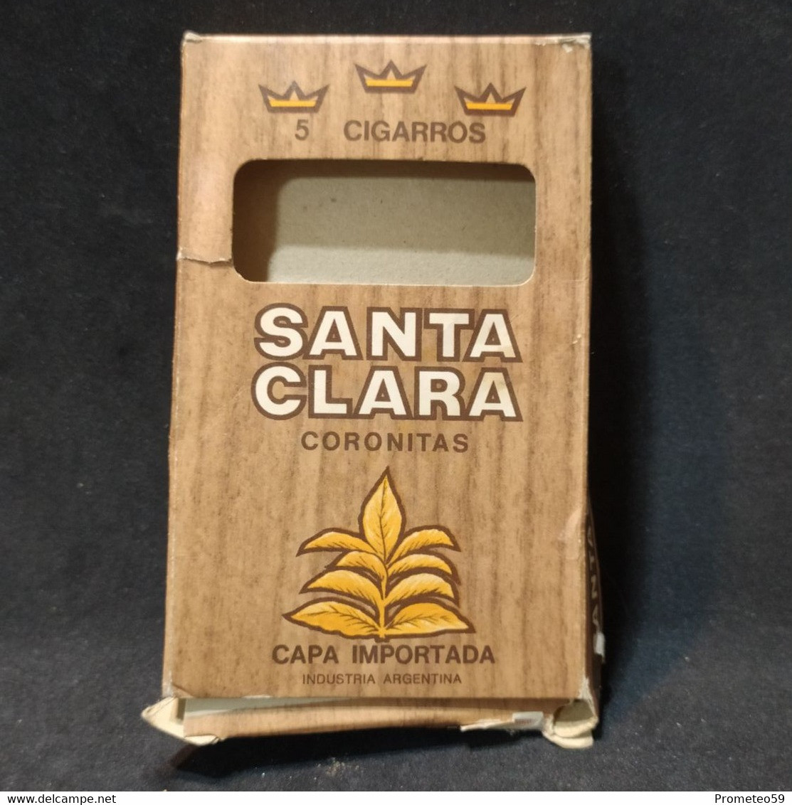 Caja 5 Cigarros Santa Clara Coronitas – Origen: Argentina - Tabaksdozen (leeg)