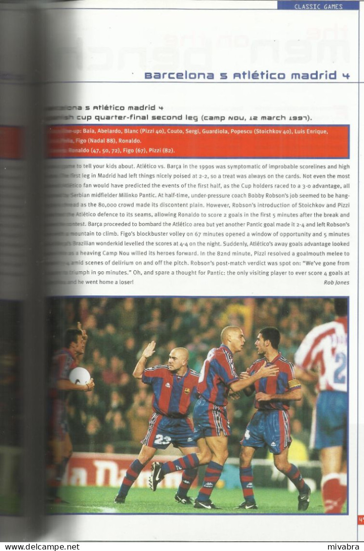 FC BARCELONA OFFICIAL HANDBOOK 2001 - EDITION PANINI SPORTS SPAIN  - HALL OF FAME RESULTS ETC... ( FOOTBALL - SOCCER ) - Sports