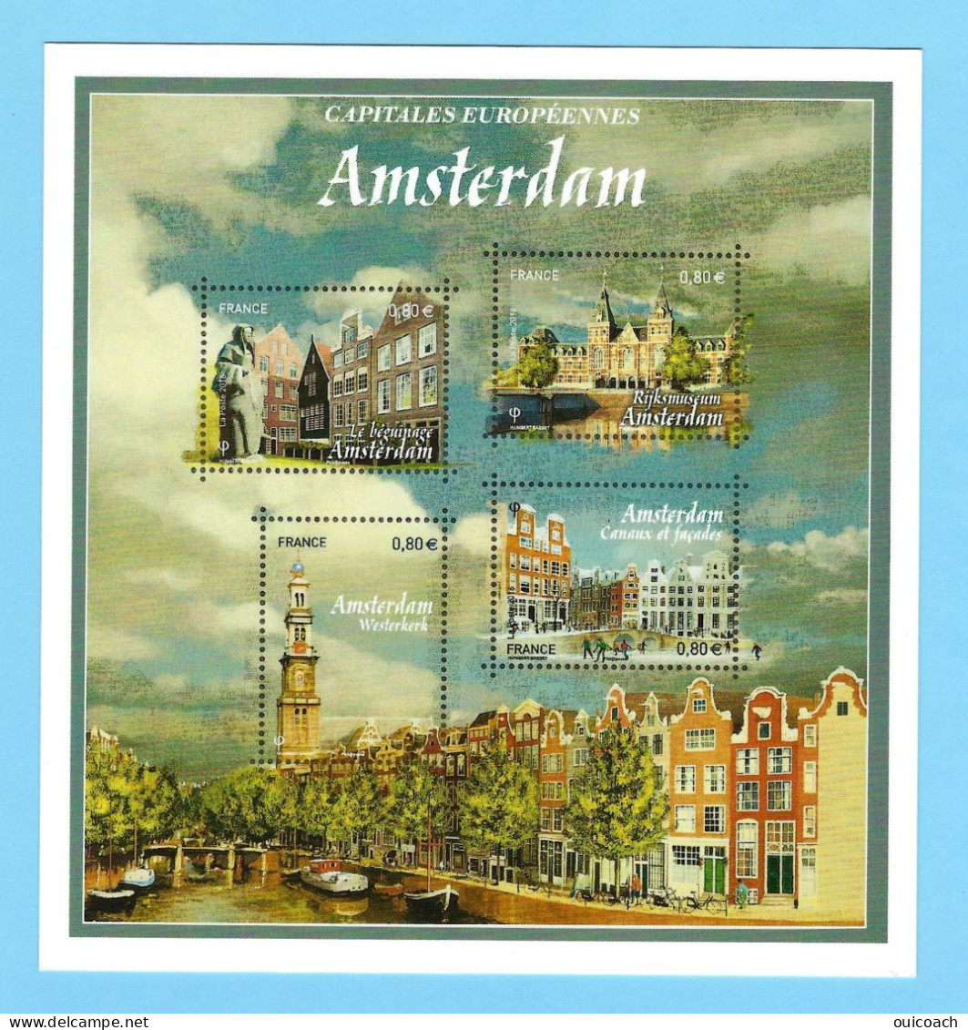 Amsterdam Capitale Européenne Carte Prétimbrée International F5090 - Altri & Non Classificati