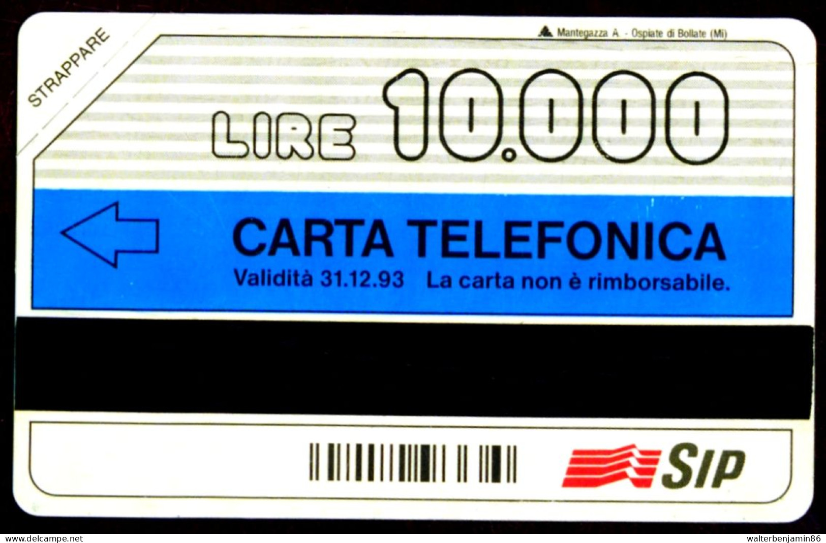 G 123 C&C 1216 SCHEDA NUOVA SMAGNETIZZATA INFINITA 12/93 10 MAN VARIANTE SENZA OCR - Públicas Ordinarias