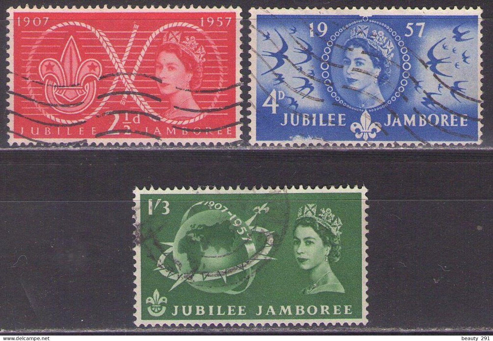 Great Britain 1957  WORLD SCOUT JUBILEE JAMBOREE Used - Used Stamps