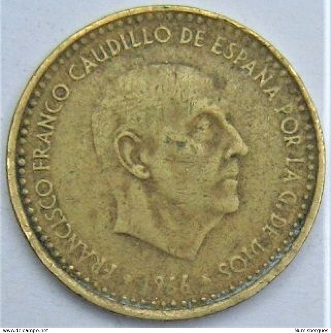 Pièce De Monnaie 1 Peseta 1969 - 1 Peseta