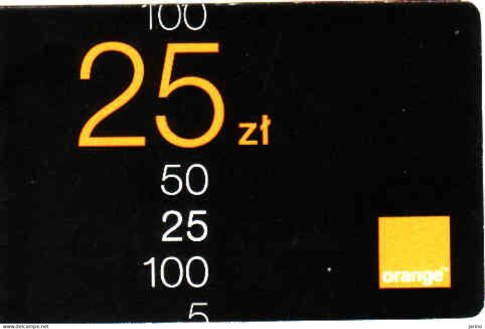 Poland, Orange Prepaid Phonecard 25 Zl, Exp. Date 31.12.2007, Used, - Pologne