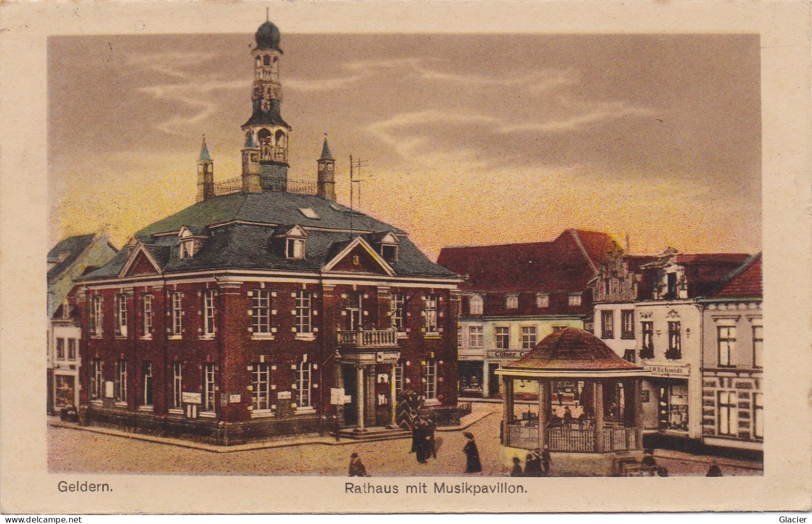 GELDERN - Rathaus Mit Musikpavillon - Militär Post Belgien - S.M.B. - Geldern