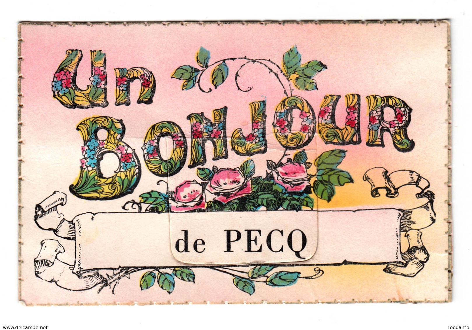 PECQ - Souvenir Carte à Système Sans Les Photos - Pecq