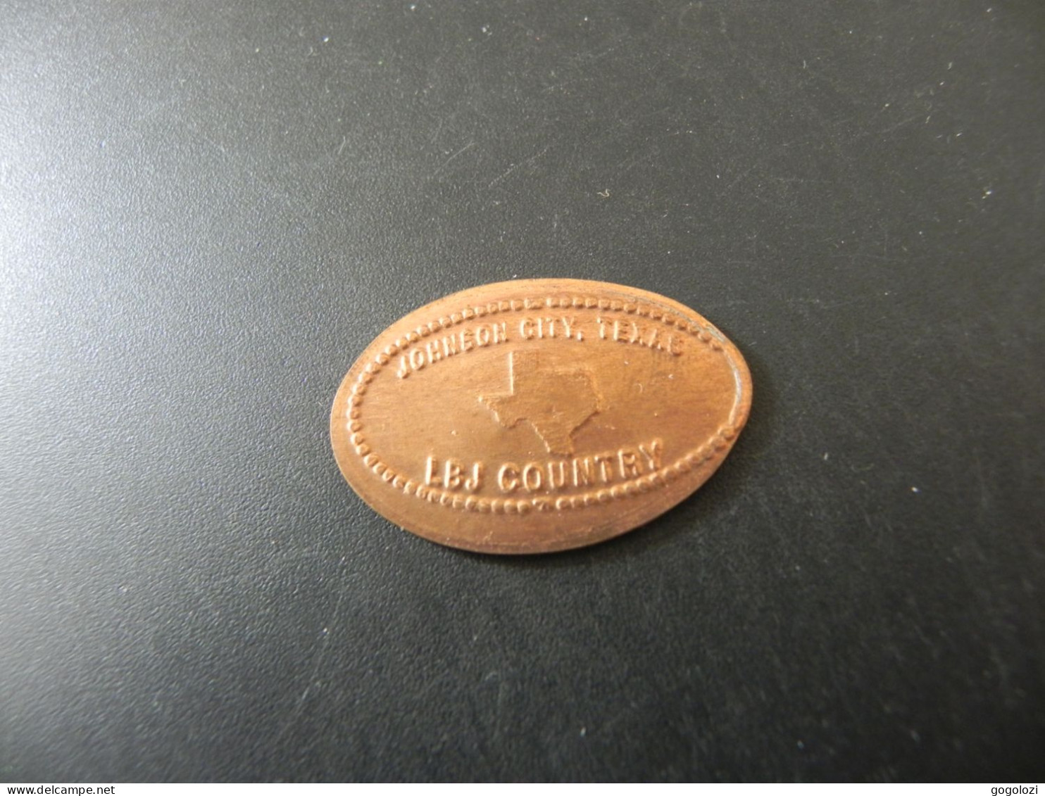 Jeton Token - Elongated Cent - USA - My Lucky Penny - Johnson City Texas LBJ Country - Pièces écrasées (Elongated Coins)