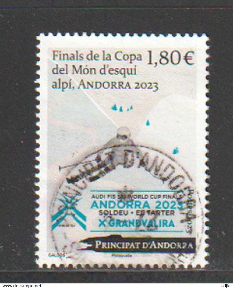 2023. Campeonato Del Mundo De Esquí Alpino En Andorra. Sello Cancelado, 1ª Calidad - Used Stamps