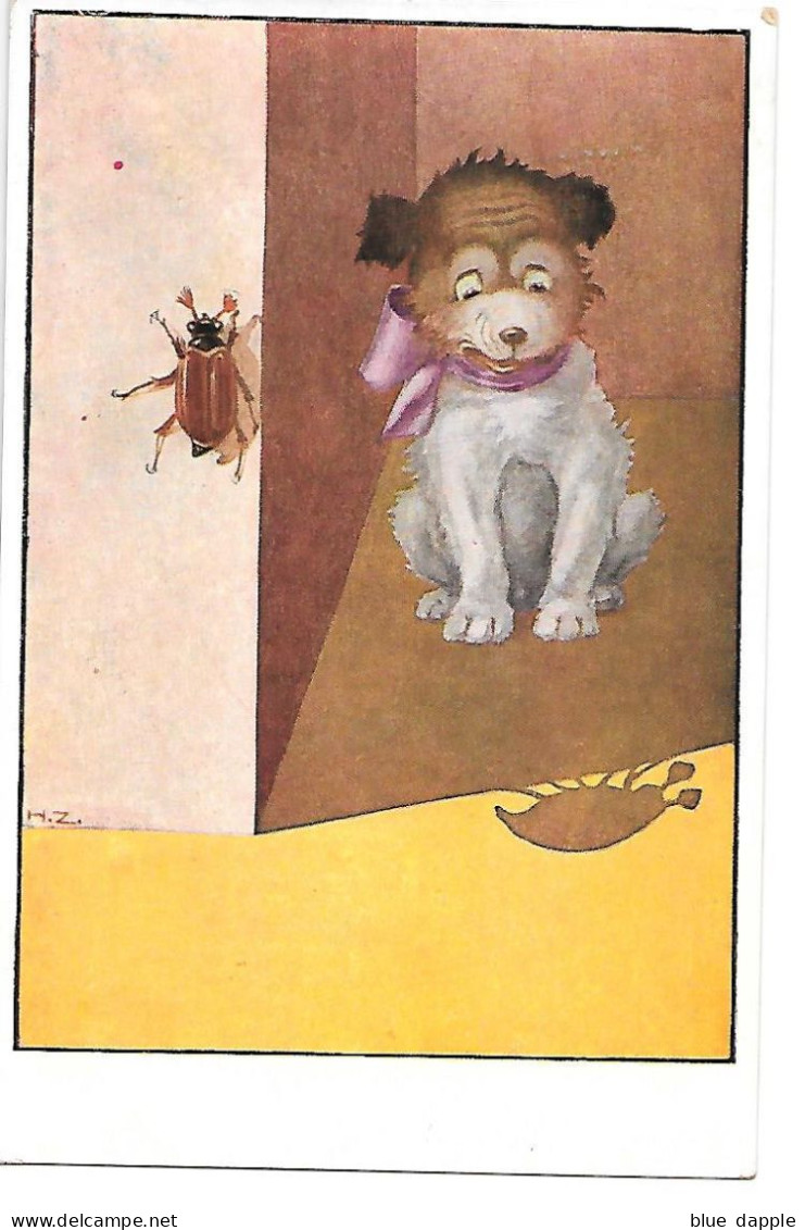 Illustrator - Hans Zahl - Dog, Chien, Hund, Cane,  Insect, Insecte, Insetto,Insekt /  Humour - Zahl, H.