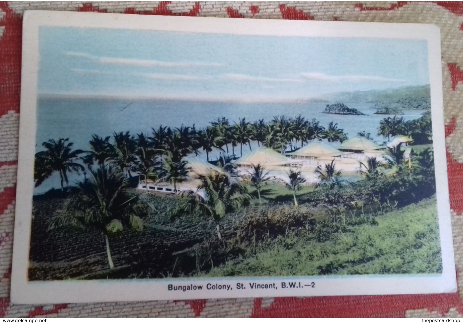 St.Vincent Postcard Bungalow Colony British West Indies No.2 Unused  MADE IN CANADA - Saint-Vincent-et-les Grenadines