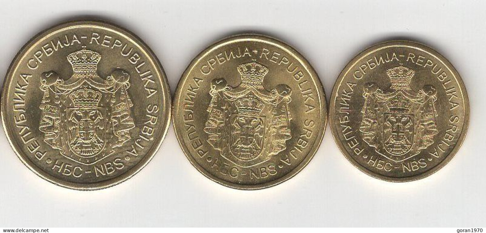 Serbia Coins Set 2016. UNC, 1, 2 And 5 Dinar - Serbia