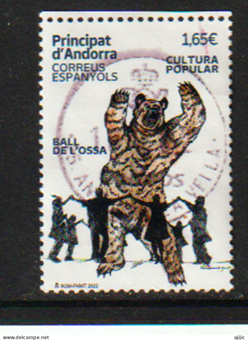 ANDORRA.Ball De L'Ossa (El Baile Del Oso De Encamp) Espectáculo De Teatro Y Danza Popular. Cancelado 1ª Calidad - Used Stamps