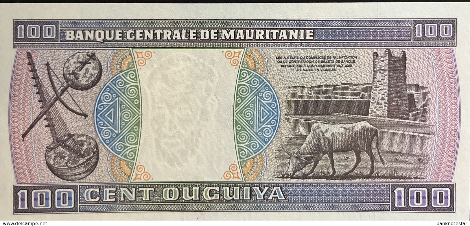 Mauritania 100 Ouguiya, P-4c (28.11.1985) - UNC - Mauritanië