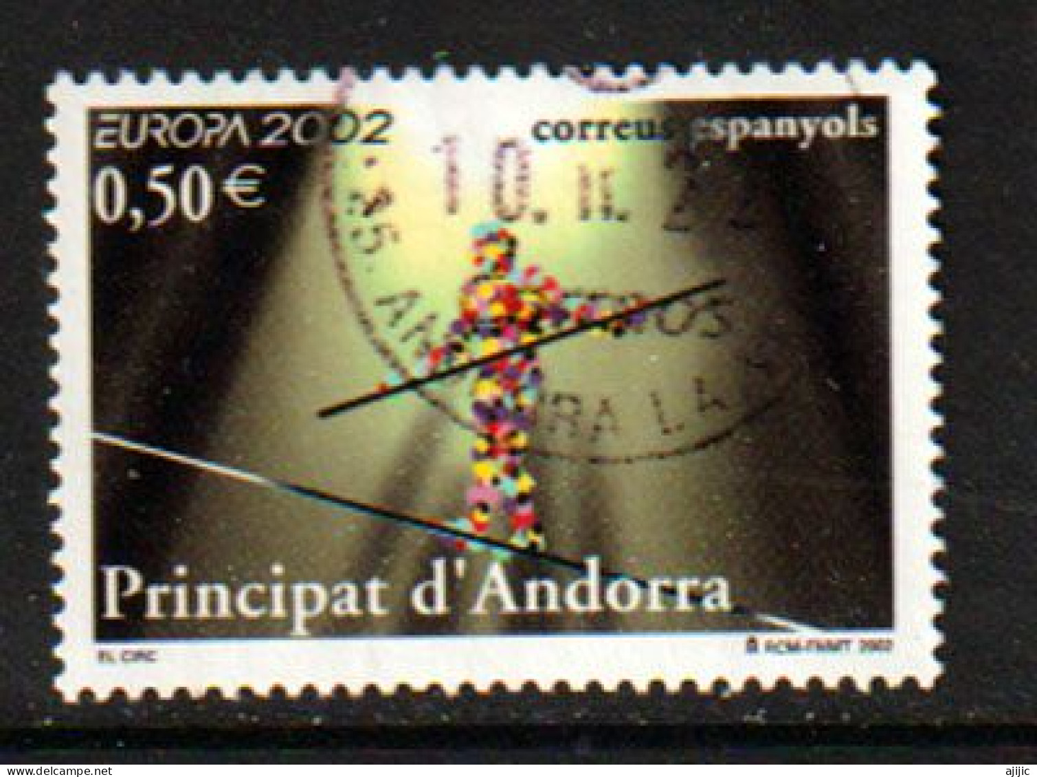 2002. Europa Andorra "El Circo" Cancelada 1ª Calidad (alto Valor De Catálogo) - Usati