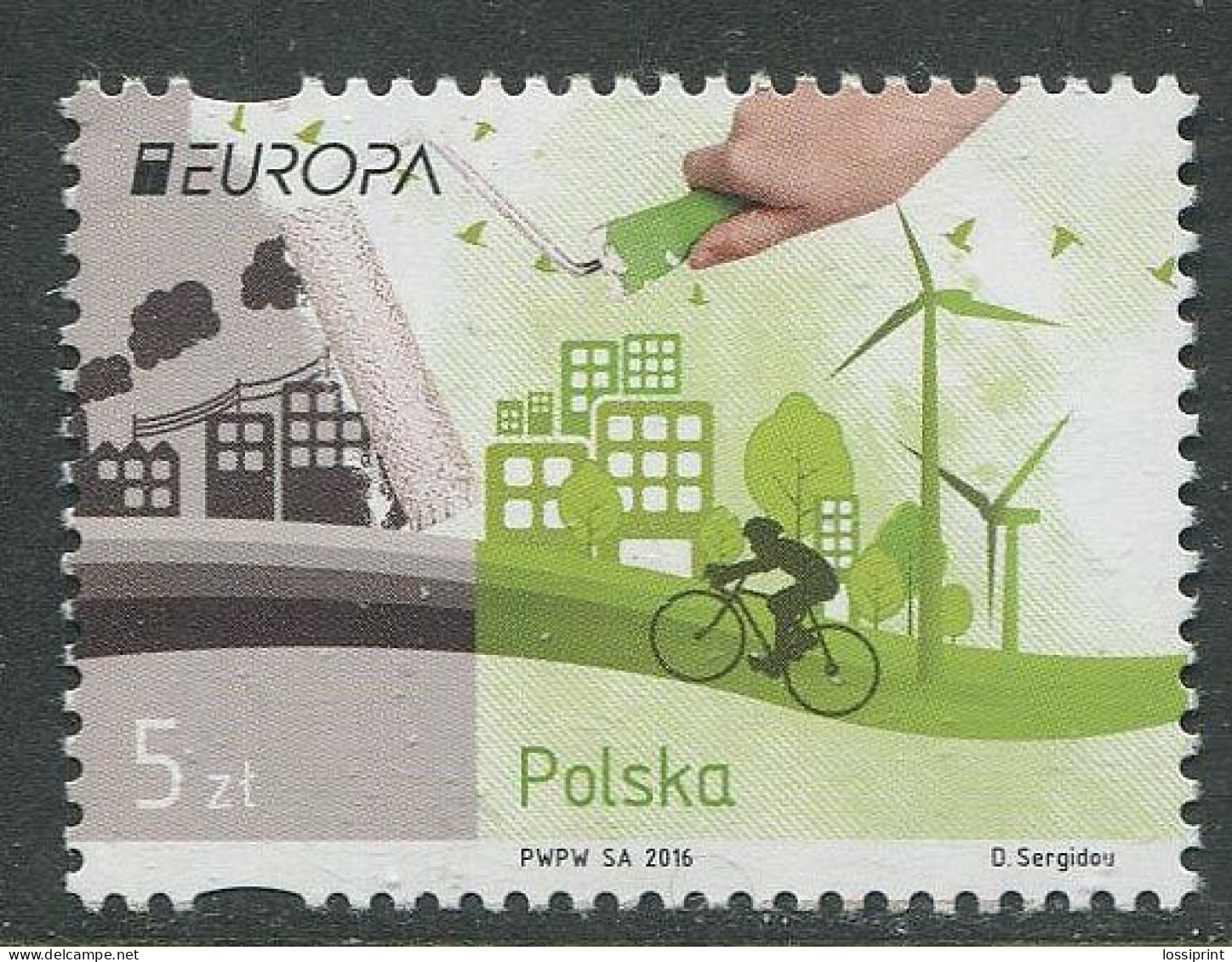 Poland:Unused Stamp EUROPA Cept 2016, MNH - 2016