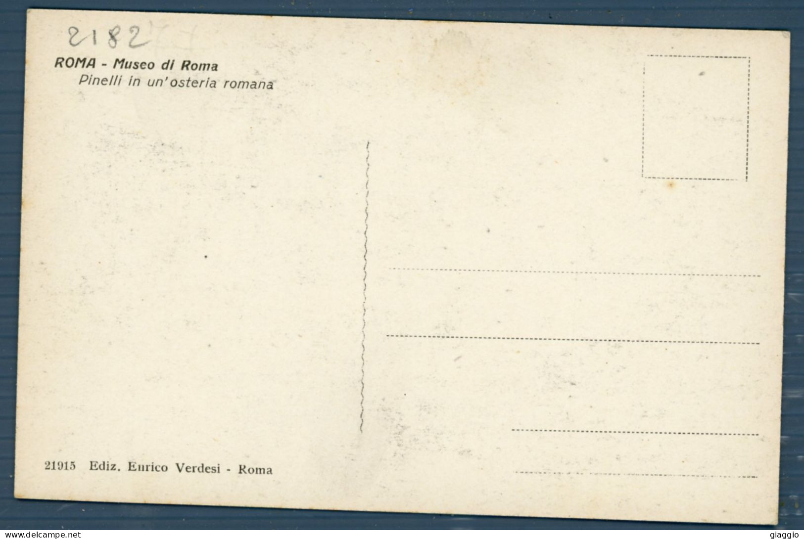 °°° Cartolina - Roma N. 2182 In Un'osteria Romana Formato Piccolo Nuova °°° - Musées