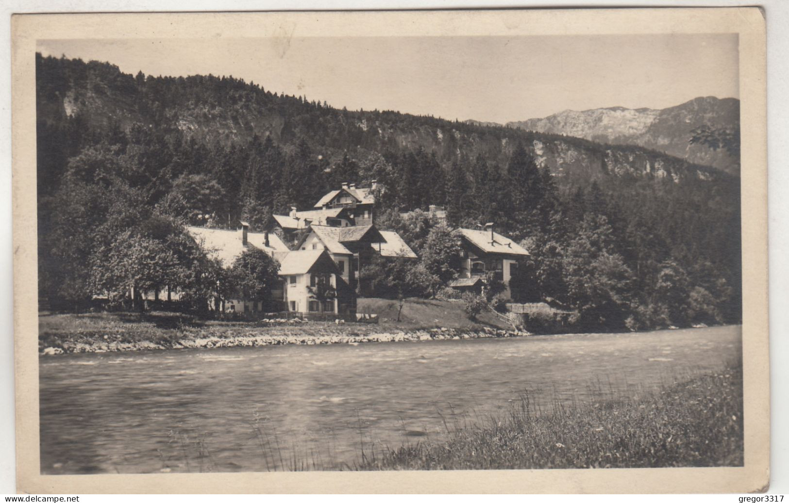 D3257) GOISERN - Unterjoch Mit Blockhaus Des Parksanatoriums - 1929 - Alte FOTO AK - Bad Goisern