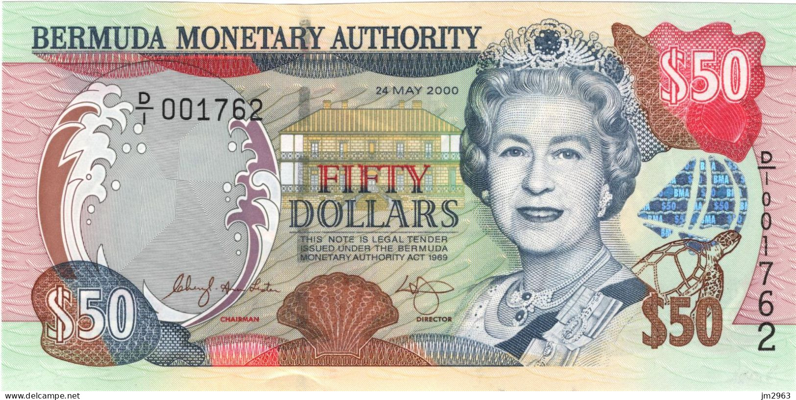 BERMUDES 50 DOLLARS 24.05.2000 UNC  DI 001762 - Bermudes