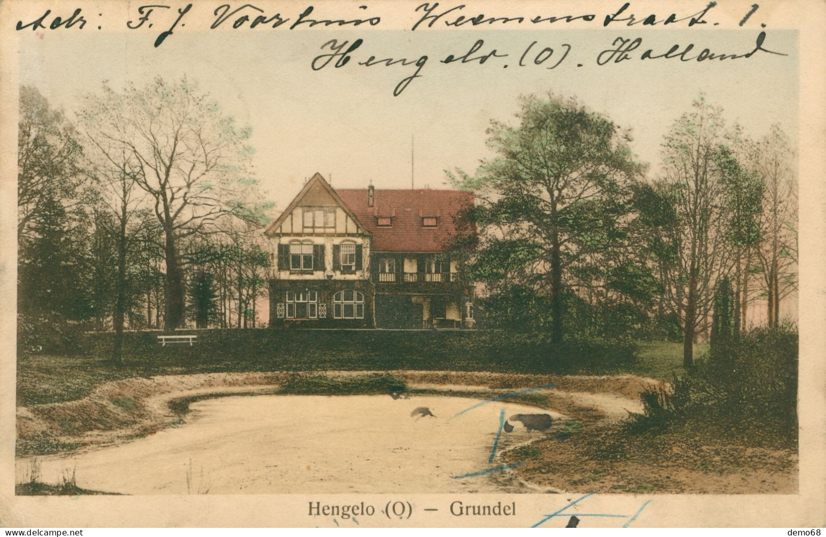 Hengelo (Ov) (Q) Grundel Pays Bas Nerdeland Province De Overijssel 1925 - Hengelo (Ov)
